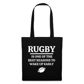 rugby, rugby sport, rugby humour - Sac en tissu - noir - Devant