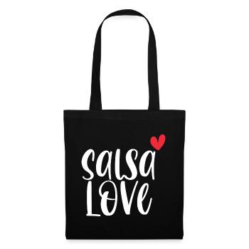 L’amour de la salsa! Cadeau de danse Dancer Latino - Sac en tissu - noir - Devant