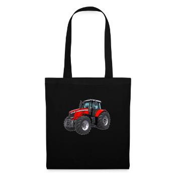 Massey tracteur rouge - Sac en tissu - noir - Devant