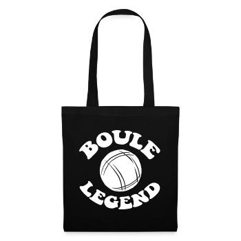 Boule Legend Tenue de pétanque pour Bouler pour - Sac en tissu - noir - Devant