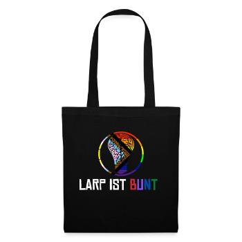 Larp ist bunt - Stoffbeutel - Schwarz - Vorne
