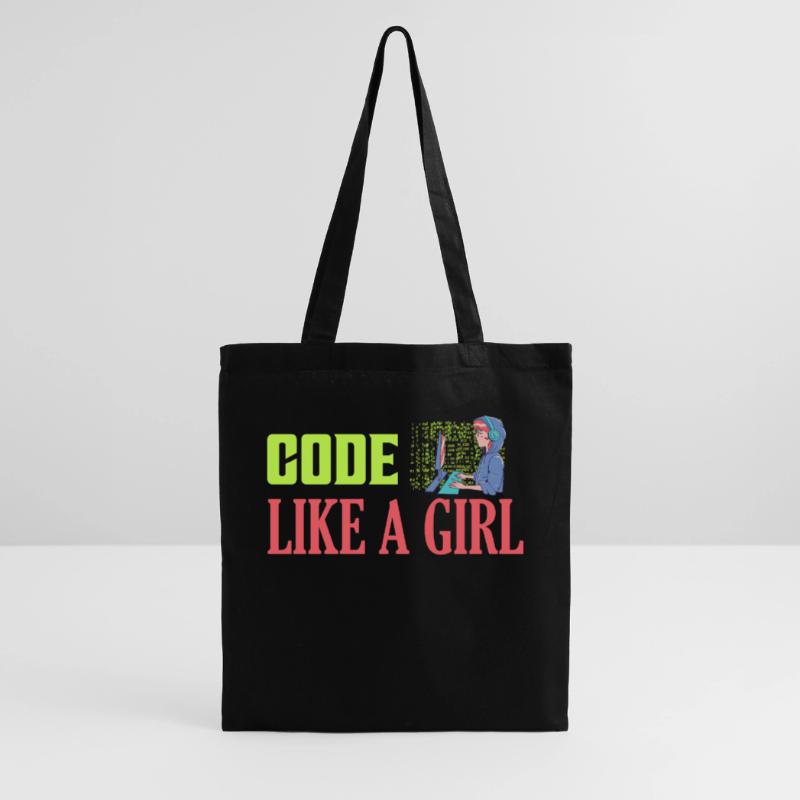 Coder comme une fille Programmeur Codage Sac en tissu