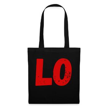 Liebe passendes T-Shirt Paar - Stoffbeutel - Schwarz - Vorne