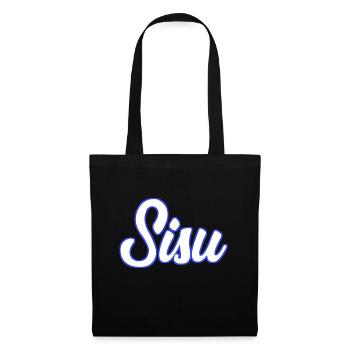 Sisu - Finlande - Finnois - puissance mentale - Sac en tissu - noir - Devant