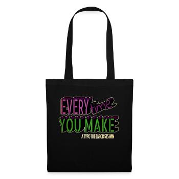 anniversary birthday present blogging funny quote - Stoffbeutel - Schwarz - Vorne