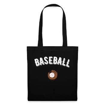Baseball - Stoffbeutel - Schwarz - Vorne