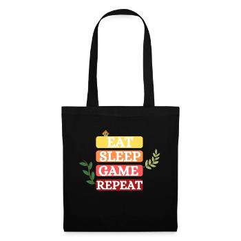Eating / Sleeping / Gambling / Repeating - Tote Bag - black - Front