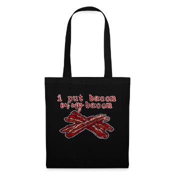 Je mets du bacon sur mon bacon 3 - Sac en tissu - noir - Devant