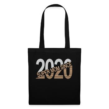 Super Mama seit 2020 - Stoffbeutel - Schwarz - Vorne