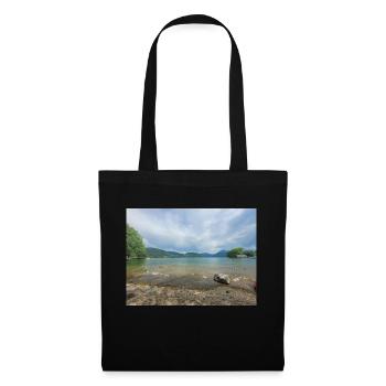 Die Ruhe am See genießen - Stoffbeutel - Schwarz - Vorne