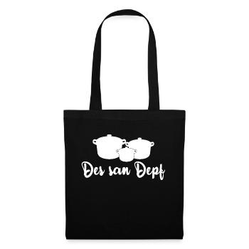 Lustiger Spruch Witzig Humor Geschenkidee - Stoffbeutel - Schwarz - Vorne