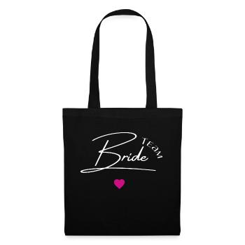 Team bride - Sac en tissu - noir - Devant