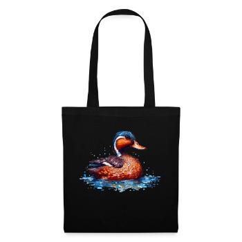 A truly beautiful duck swimming in the water - Tote Bag - black - Front