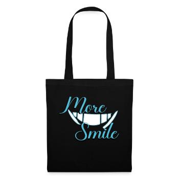 TSHIRT COOL. PLUS DE SOURIRE - Sac en tissu - noir - Devant