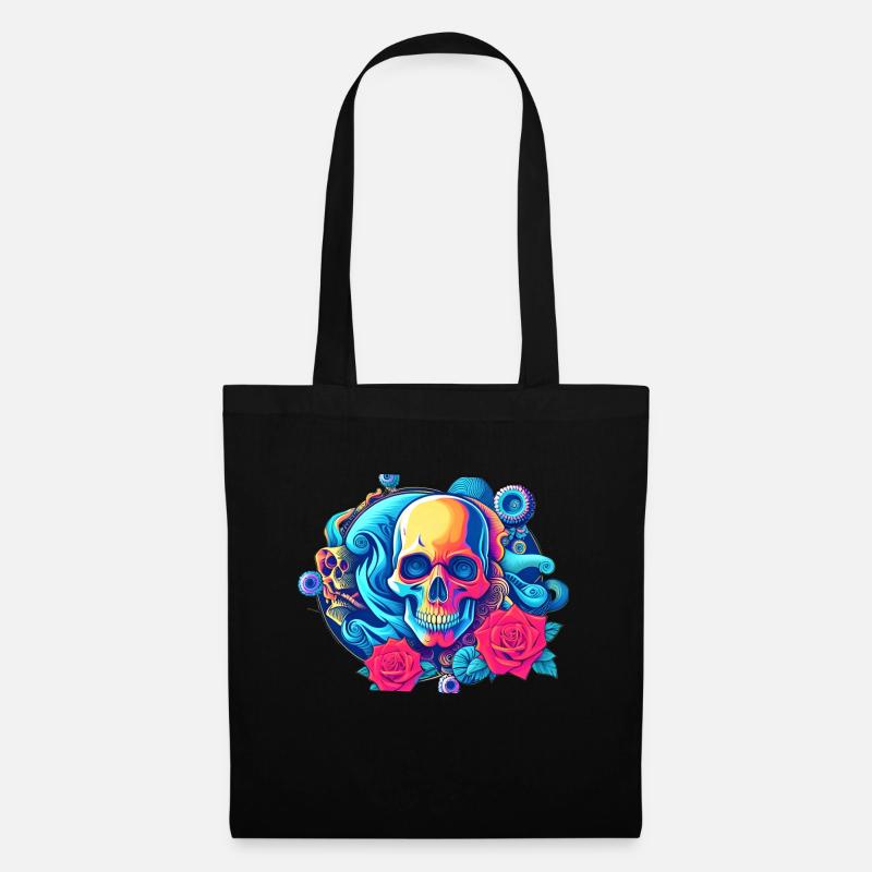 Skulls 'n' Roses - Hypnoeyes - Stoffbeutel - Schwarz