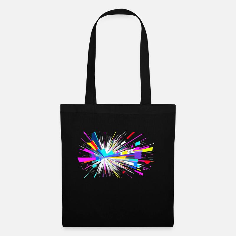 Colors go boom - Tote Bag - black