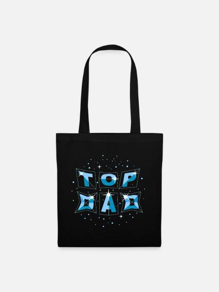 top dad dynamic blue - Stoffbeutel - Schwarz