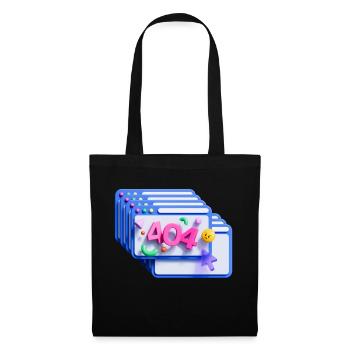 404 error code, 3d - Tote Bag - black - Front