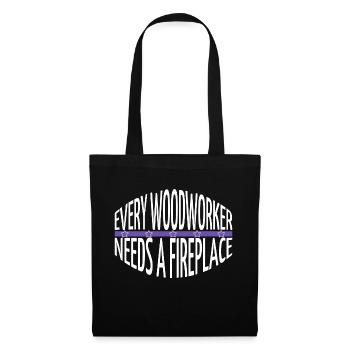 Plombier Arboriculture Woodworker Union Charpentier - Sac en tissu - noir - Devant
