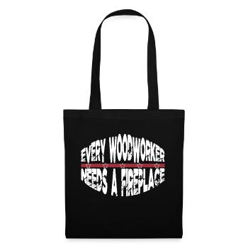 Present Idea Hearbeat Union Carpenter Tshirts - Tote Bag - black - Front