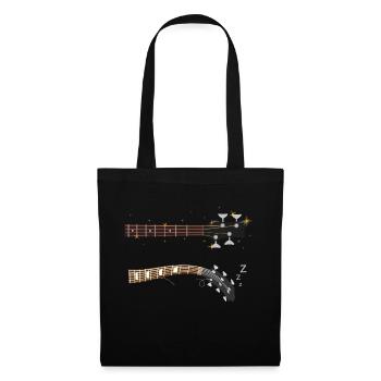 Sleepy Guitar - Bassiste drôle doué - Sac en tissu - noir - Devant