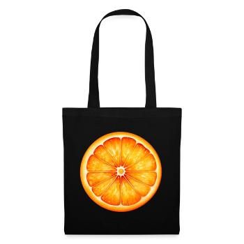 Orange für einen Orange Liebhaber - Stoffbeutel - Schwarz - Vorne