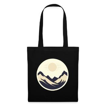 Mountains in the sunshine - Tote Bag - black - Front