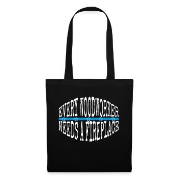 Charpentier Chemises bébé et tout-petit Bûcheron heureux - Sac en tissu - noir - Devant
