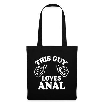 This guy loves anal - Tote Bag - black - Front
