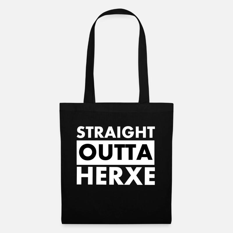 Straight OUTTA HERXE - Stoffbeutel - Schwarz