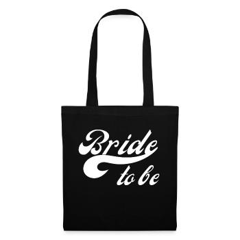 Bride to be - Sac en tissu - noir - Devant