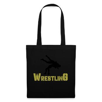wrestling - Stoffbeutel - Schwarz - Vorne