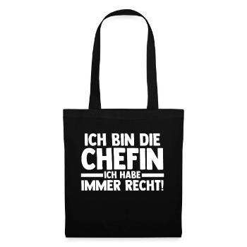 Arbeit Kollegen Büro Teamleiter Führungskraft Chef - Stoffbeutel - Schwarz - Vorne