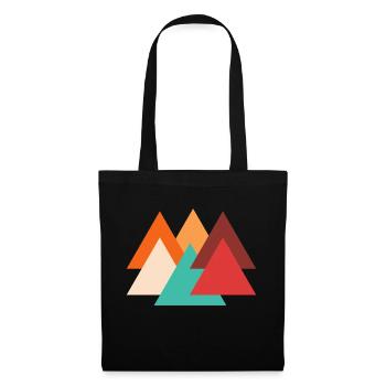 Retro triangle - Tote Bag - black - Front