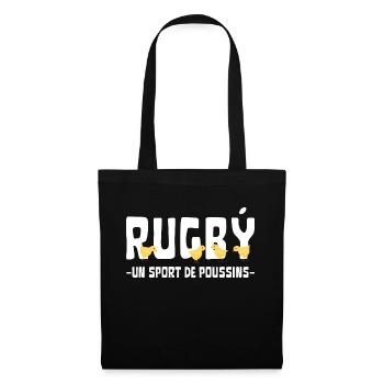 Rugby un sport de poussins - Sac en tissu - noir - Devant
