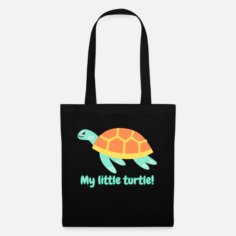 My little turtle! - Stoffbeutel - Schwarz