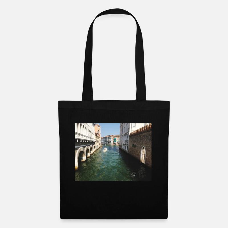 Sommer in Venedig - Stoffbeutel - Schwarz