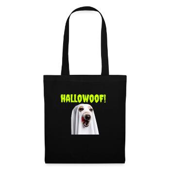hallowoof halloween dog - Stoffbeutel - Schwarz - Vorne