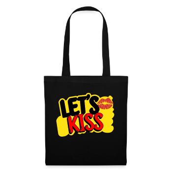 Embrassons-nous : parce qu’il y a de l’amour dans l’air ! - Sac en tissu - noir - Devant