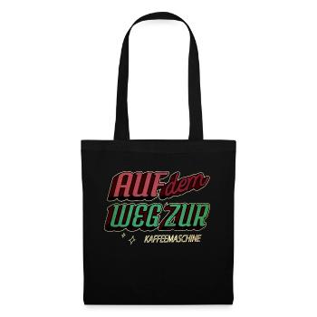 geburtstagsgeschenkidee montag lieben bürotasse - Stoffbeutel - Schwarz - Vorne