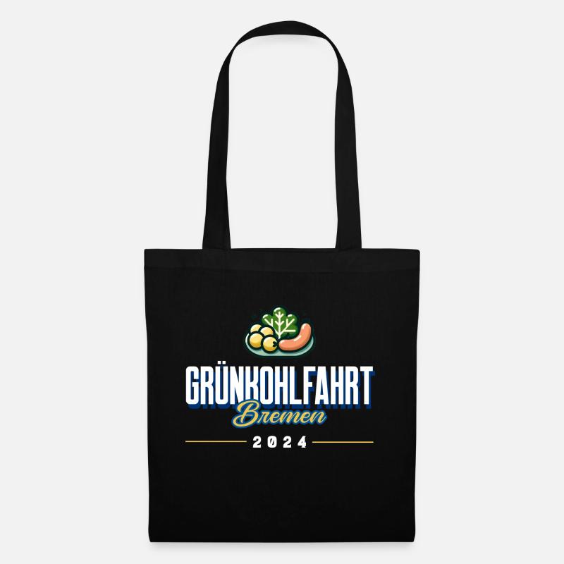 Grünkohlfahrt Bremen 2024 - Stoffbeutel - Schwarz