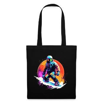 Snowboard ou ski puis après-ski - Sac en tissu - noir - Devant
