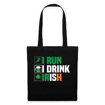 I Run. I Drink. Irish. - Tote Bag - black - Front