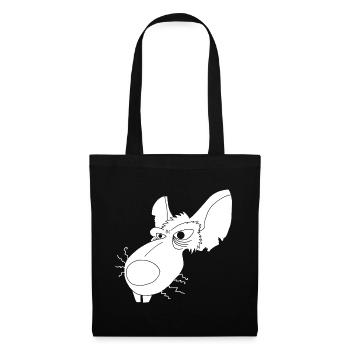 White Sewer Rat - Tote Bag - black - Front