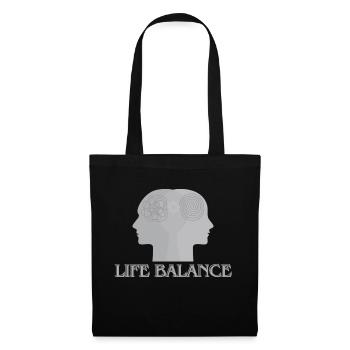 Life balance - Stoffbeutel - Schwarz - Vorne