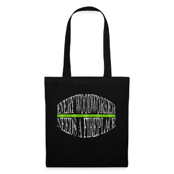 carpenter funny tshirts forestry - Stoffbeutel - Schwarz - Vorne