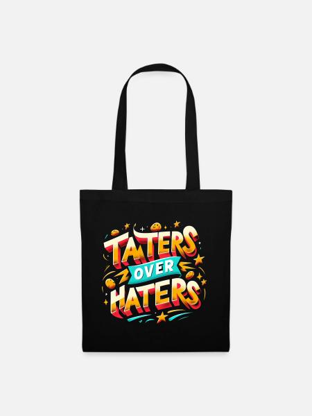 taters over haters 12 - Stoffbeutel - Schwarz