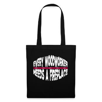 wood carpenter jokes tshirts carpenter best - Tote Bag - black - Front