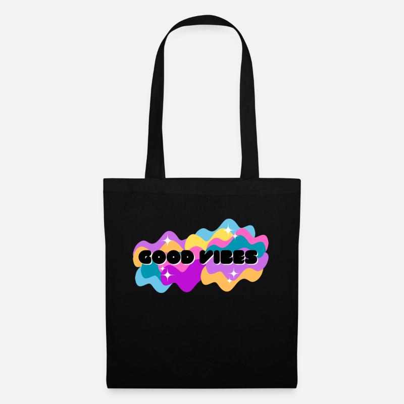 Bonnes vibrations positives - Sac en tissu - noir