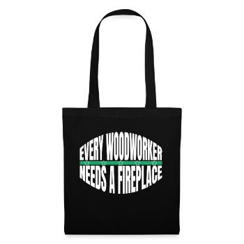 forestry statement forest work joke - Tote Bag - black - Front